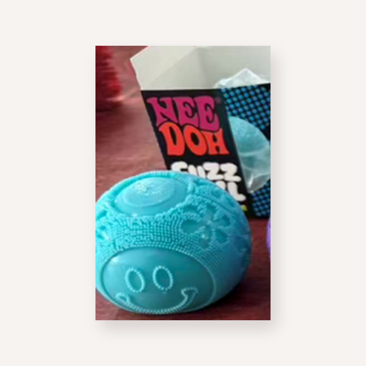 Blue Nice Cube Fuzz Ball