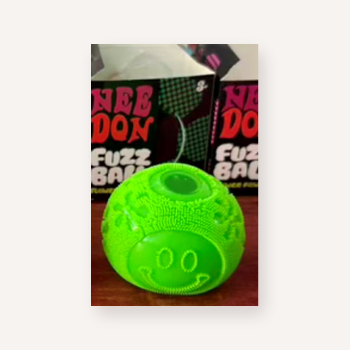 Green Nice Cube Fuzz Ball